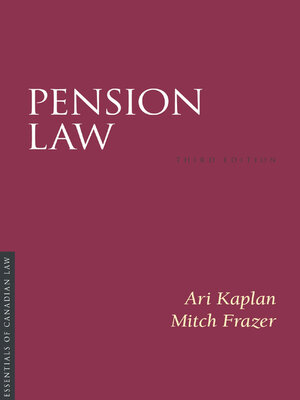 cover image of Pension Law